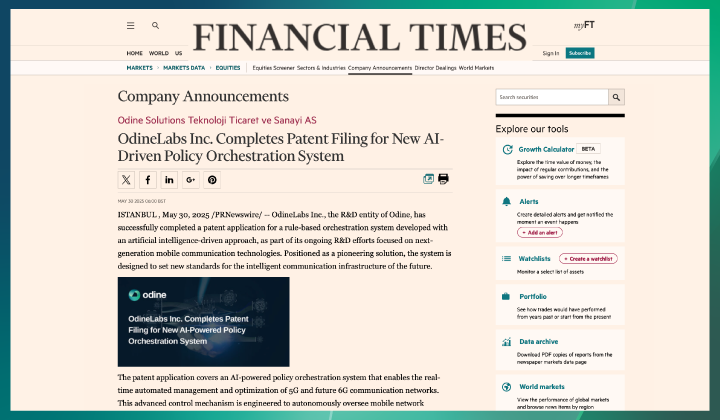 OdineLabs Inc., Yapay Zekâ Destekli Politika Orkestrasyon Sistemi İçin Patent Başvurusunu Tamamladı